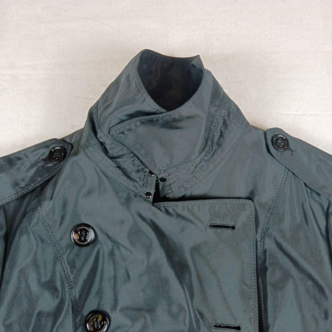 バーバリー ロンドン　トレンチコート　黒　46　大きいサイズ　ライナー欠品