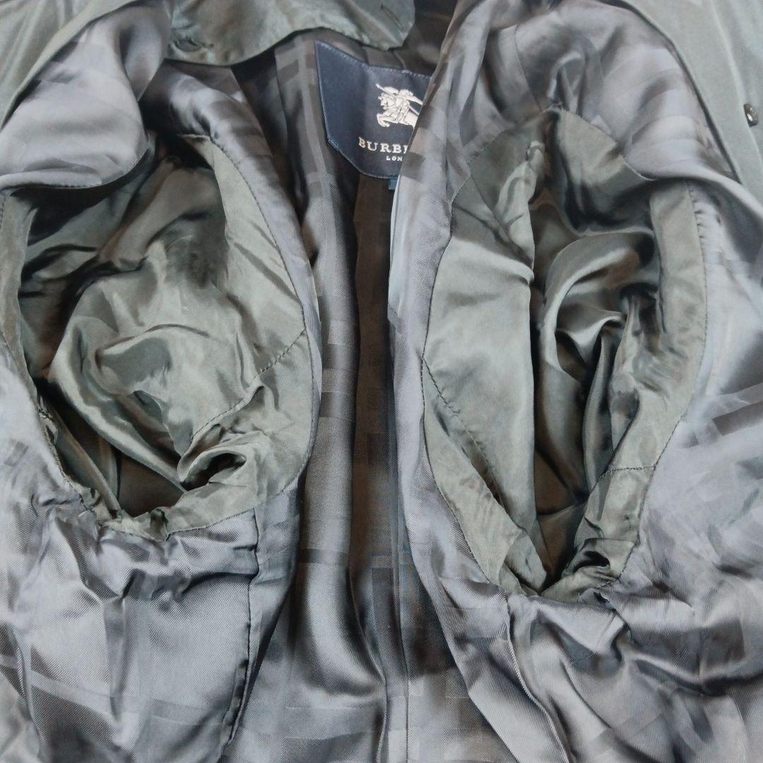 バーバリー ロンドン　トレンチコート　黒　46　大きいサイズ　ライナー欠品