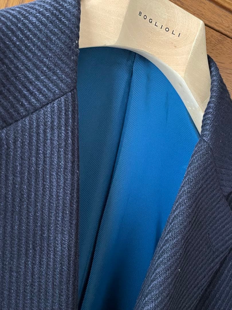 神戸COLネイビーコート48相当ウールカシミア