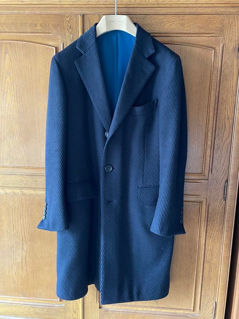 神戸COLネイビーコート48相当ウールカシミア