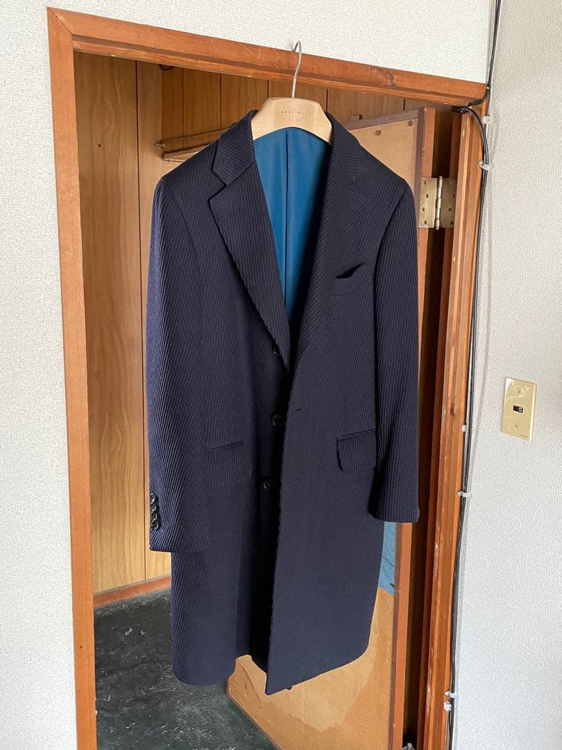 神戸COLネイビーコート48相当ウールカシミア