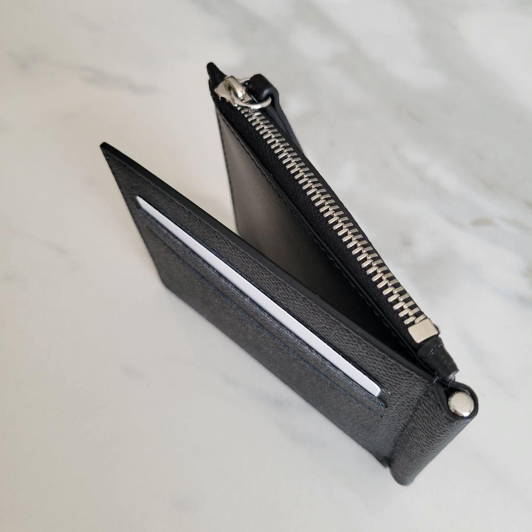 【新品未使用】メゾンマルジェラ マネークリップ 小銭入れ付 ブラック