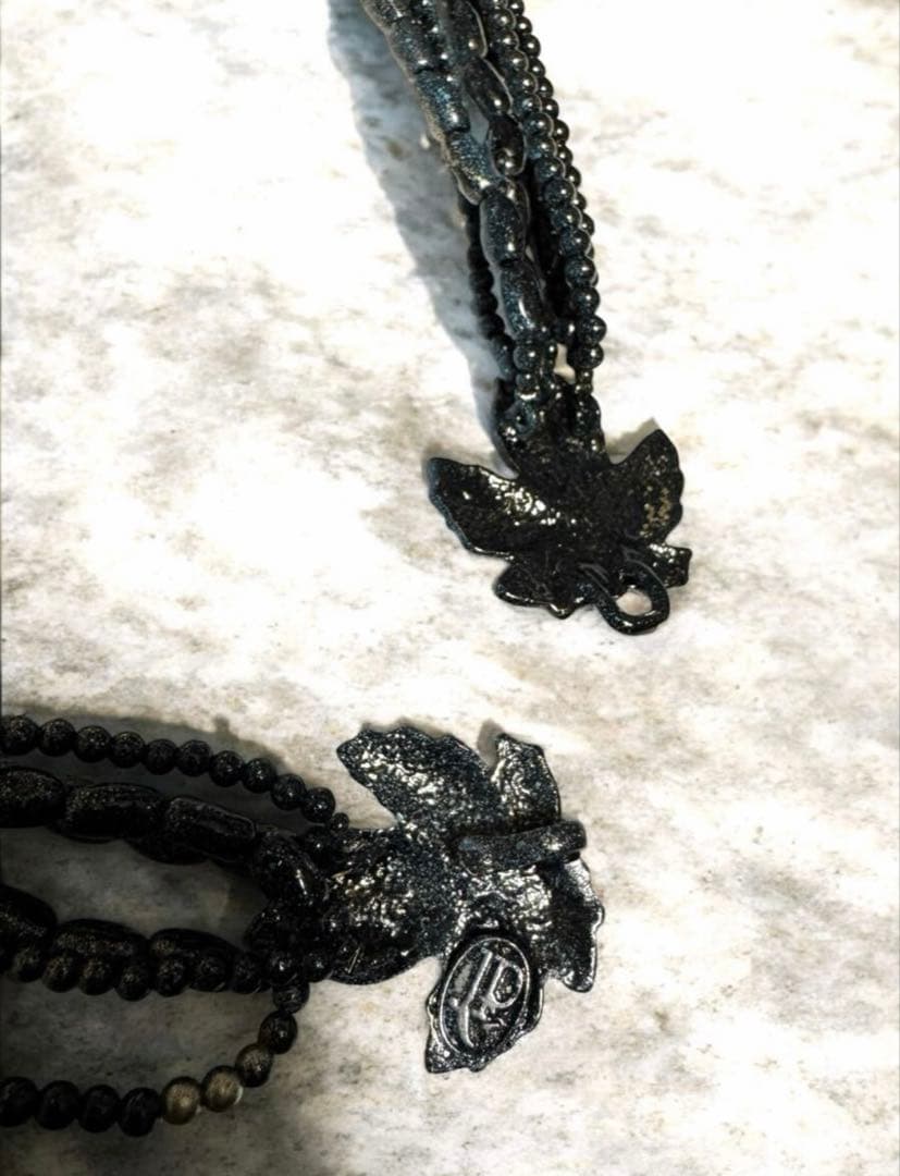 ★1点物★ジャンポールゴルチエ★リーフスカルカルマアンティークネックレス