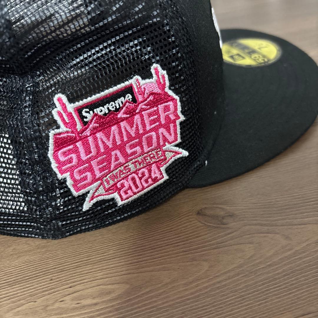 Supreme ブラック メッシュキャップ 7 1/2