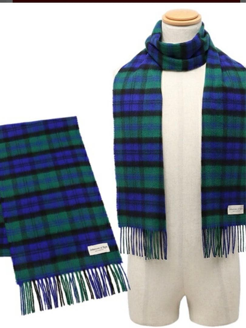 JOHNSTONS OF ELGIN ジョンストンエルガン　カシミヤ マフラー