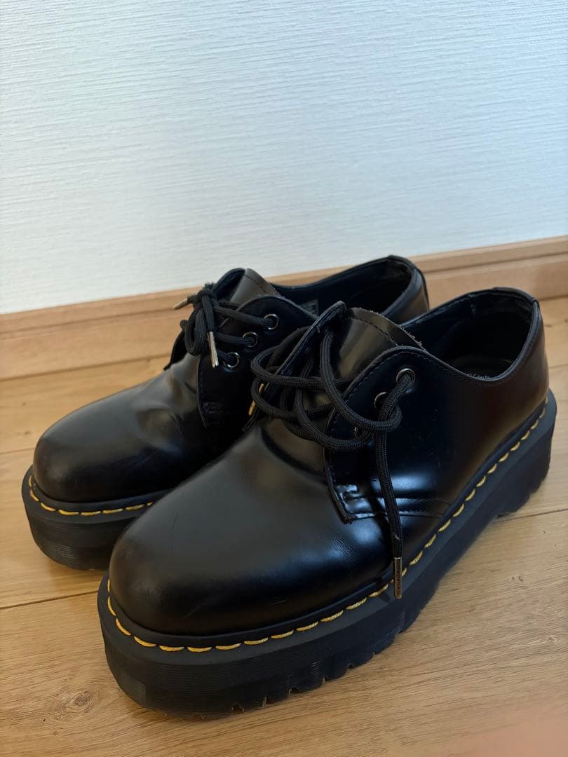 Dr. Martens 1461 ブラックレザー シューズ 3ホール