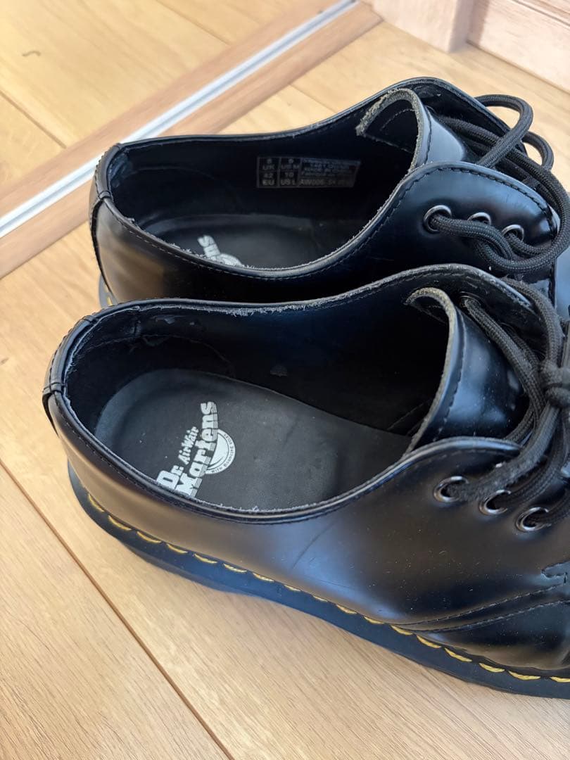 Dr. Martens 1461 ブラックレザー シューズ 3ホール