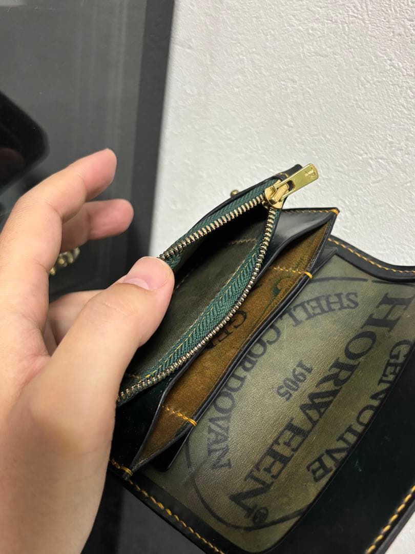 t*9様 ホーウィンシェルコードバン トラッカーウォレット