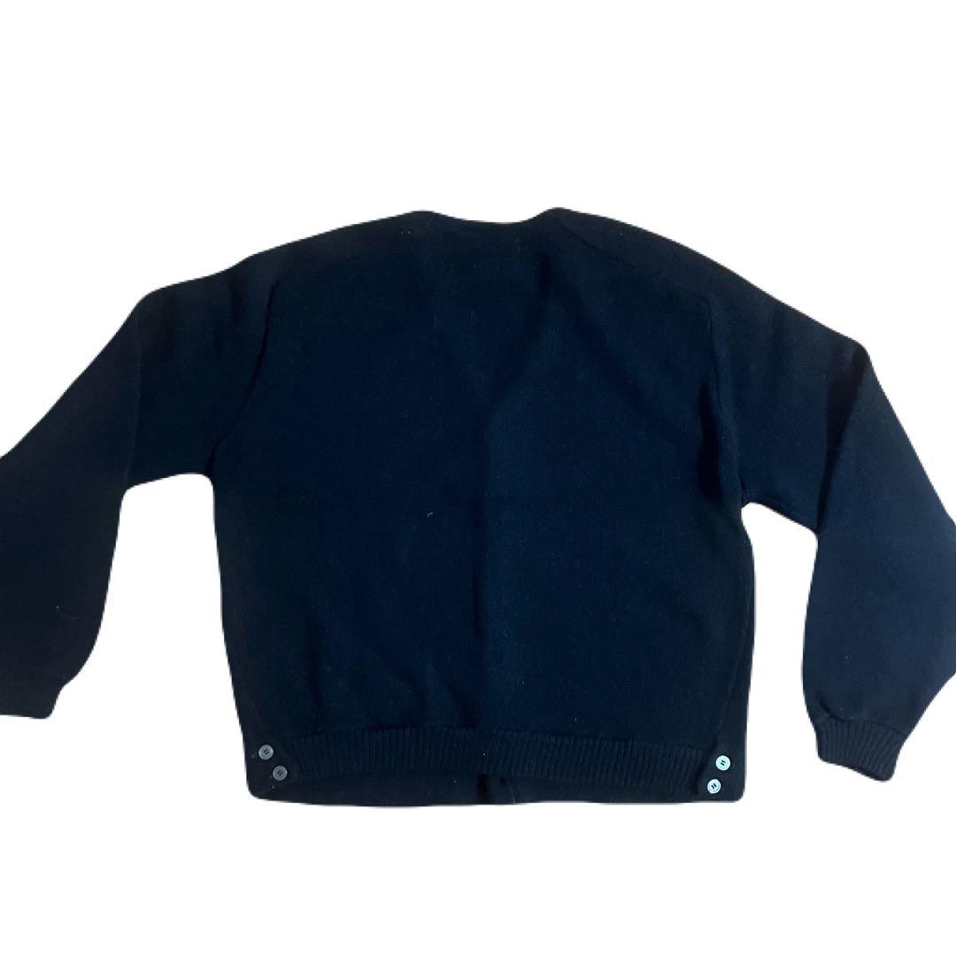 [極上] 60s ブラック アルパカカーディガン vintage