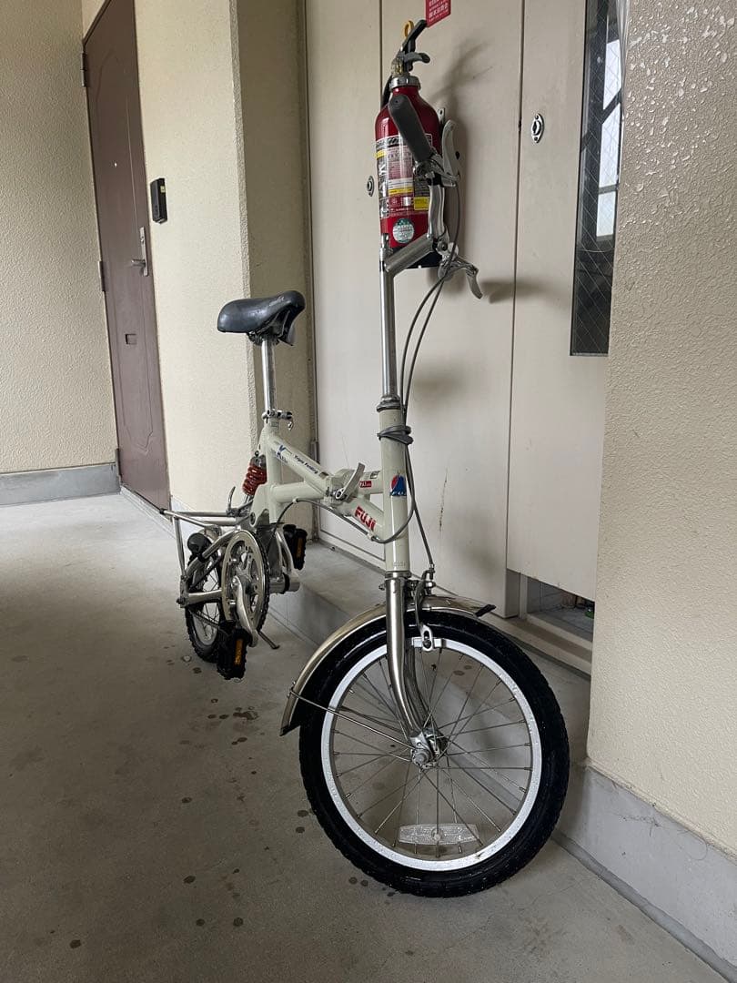 FUJI 折りたたみ自転車 ホワイト