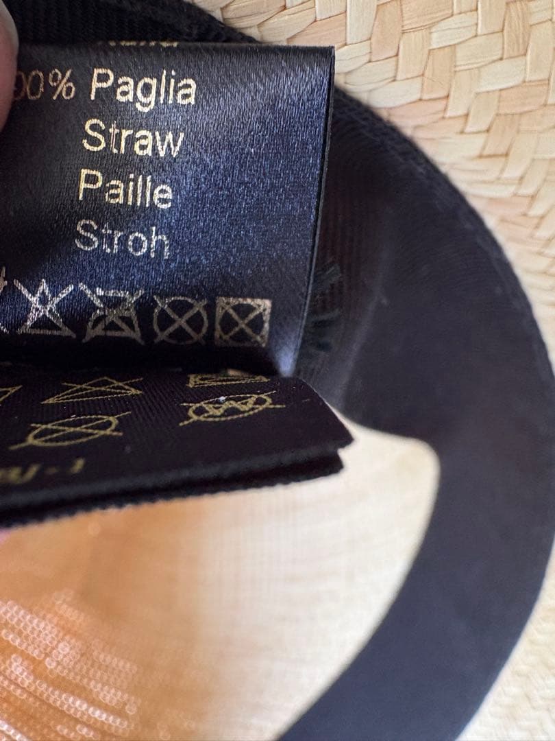 麦わら帽子 イタリア サイズ57 ボルサリーノ 57