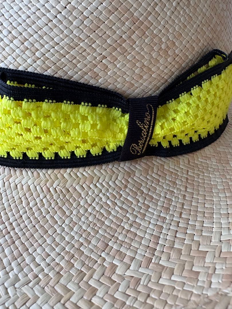 麦わら帽子 イタリア サイズ57 ボルサリーノ 57