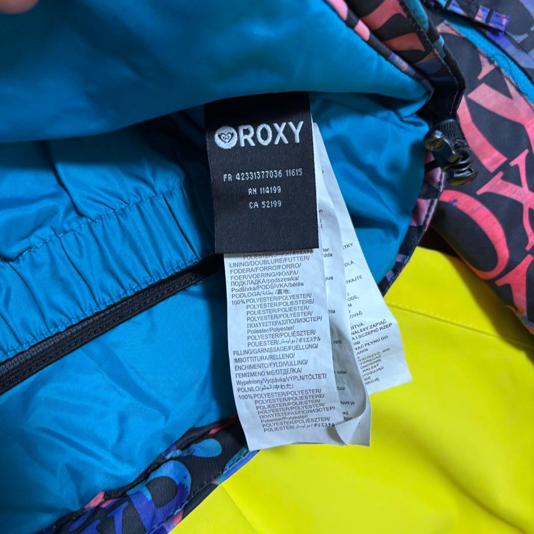 スノーボードウェア 女性用 イエロー パンツ マルチカラー ジャケット　roxy