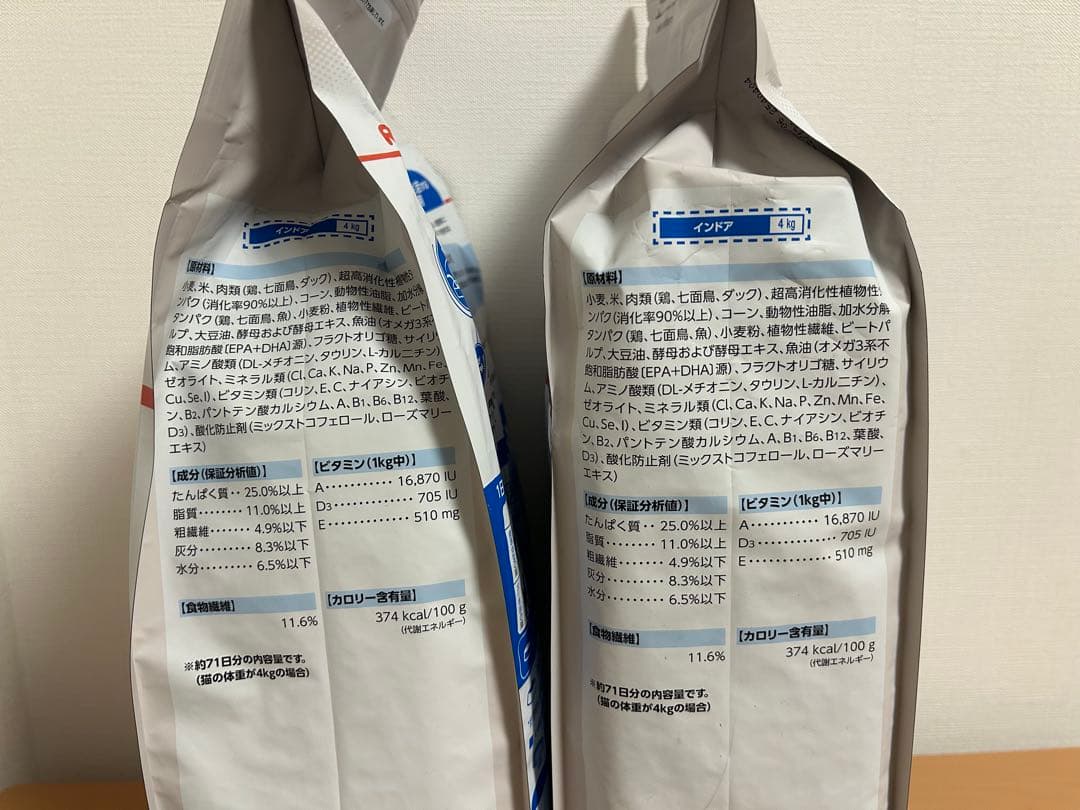ロイヤルカナン FHN インドア 成猫用 4kg ×2袋