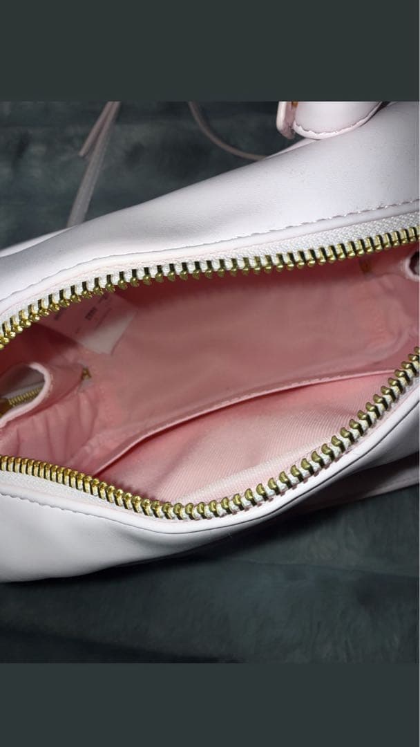 FURFUR スクエアボストンバッグ ピンク