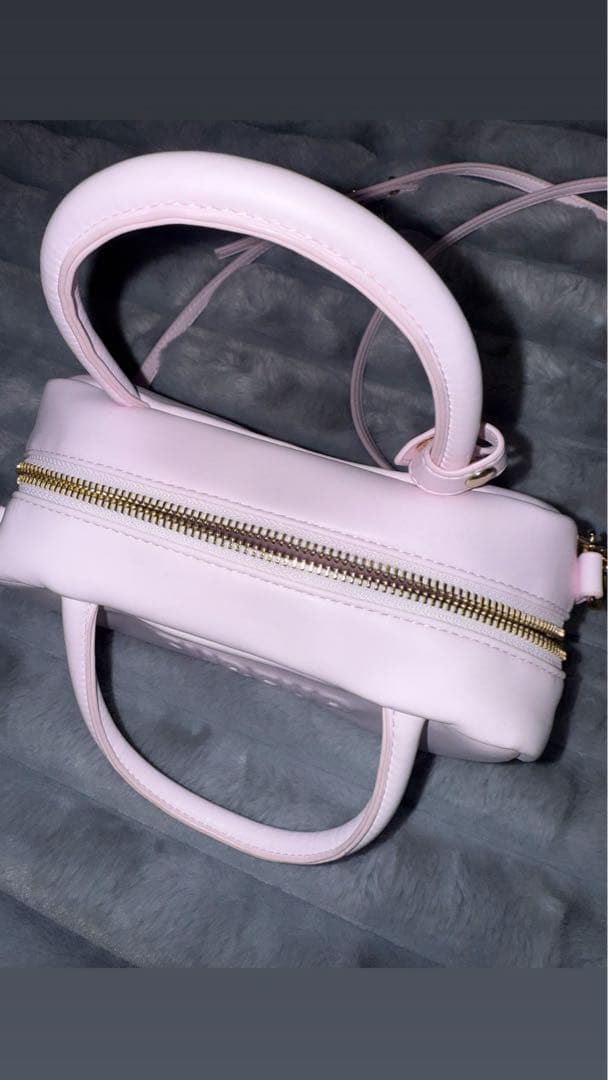 FURFUR スクエアボストンバッグ ピンク