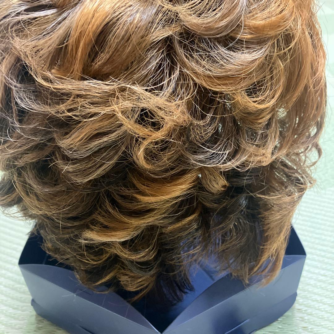 morefleur モアフルール ウィッグ 人毛混 ブラウン系 クリップ付き中古