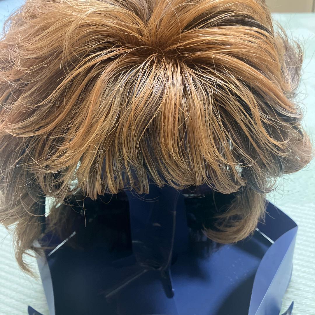 morefleur モアフルール ウィッグ 人毛混 ブラウン系 クリップ付き中古