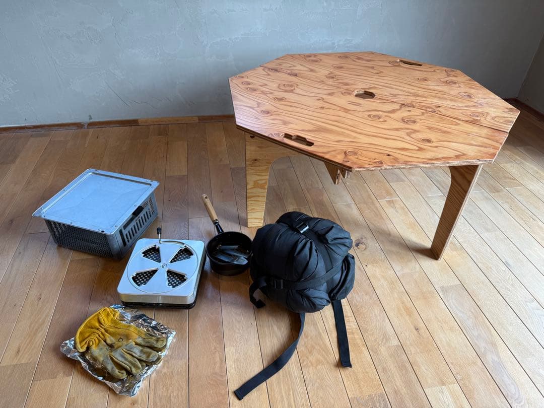 SO9 アウトドア豆炭こたつ 燃焼器・こたつ布団フルセット！①