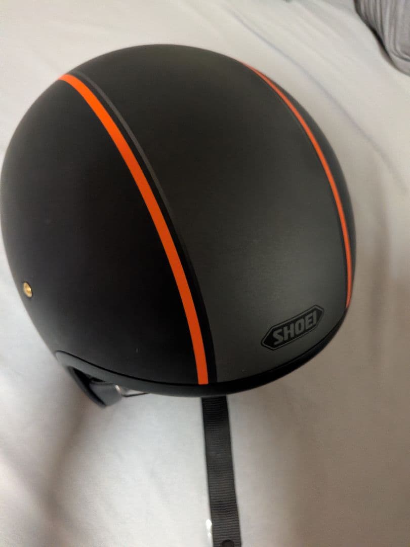 SHOEI ジェットヘルメット マットブラック/オレンジライン j.o jo L