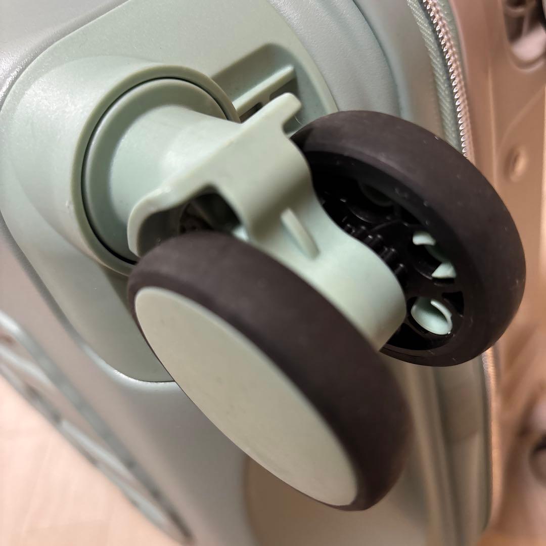 SNOOPY スヌーピー　スーツケース　ミント/グレージュのツートーンカラー