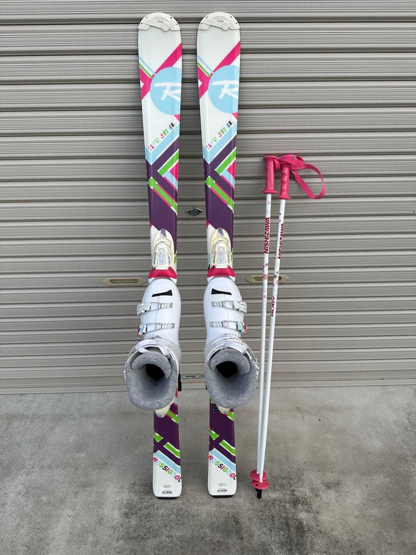 値下げ！４点セットROSSIGNOL FUN GIRL+FUN GIRL J4