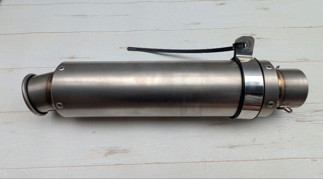 ★中古品 チタンマフラーサイレンサー 60.5 汎用品