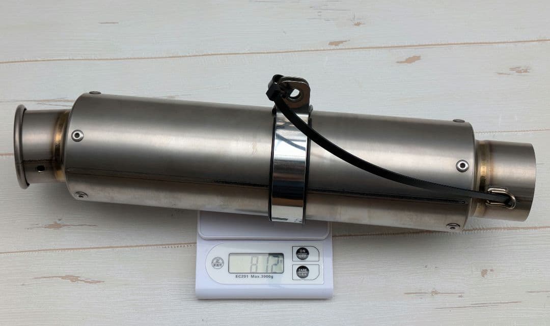 ★中古品 チタンマフラーサイレンサー 60.5 汎用品