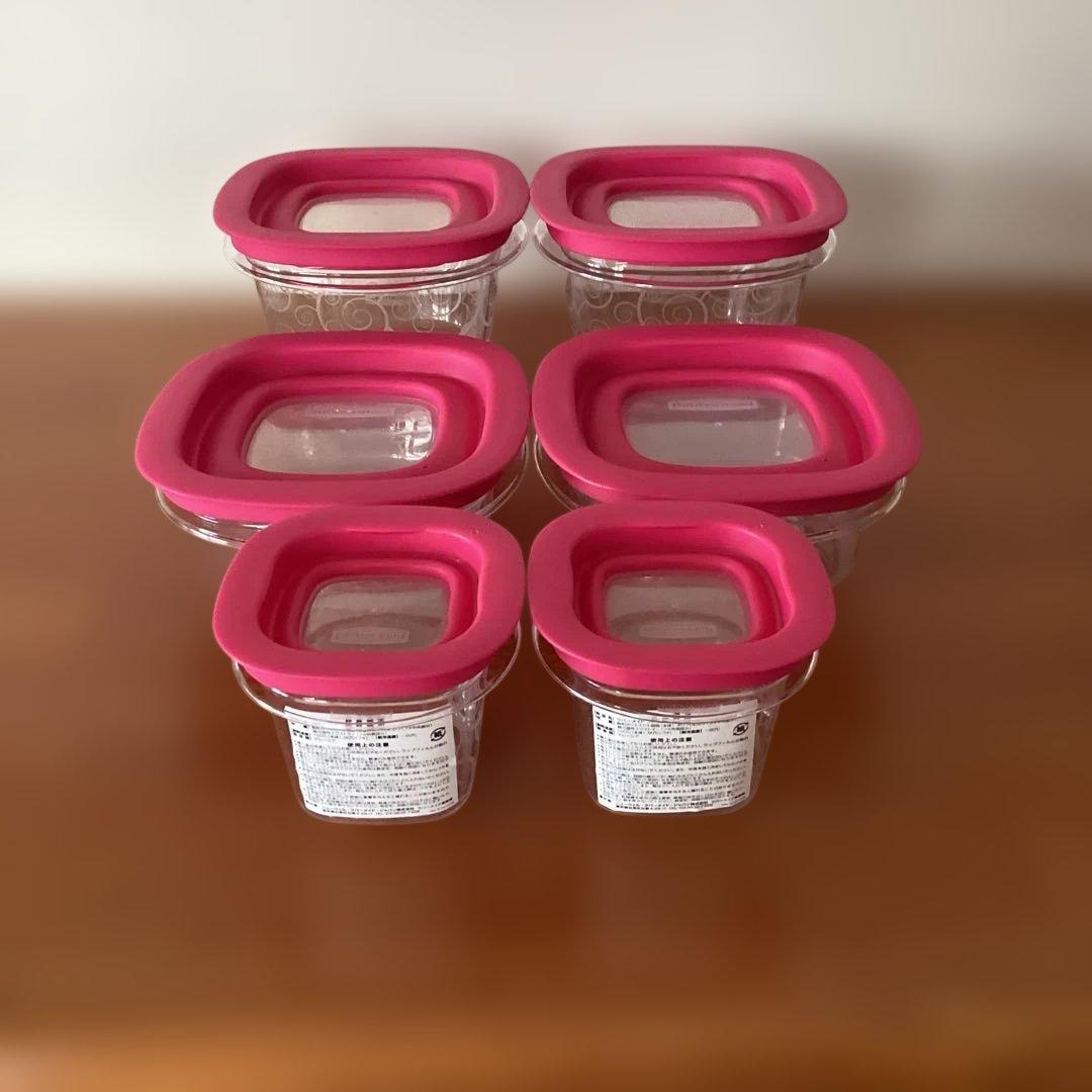 Rubbermaidラバーメイドプレミア食品保存容器6個セット　新品未使用