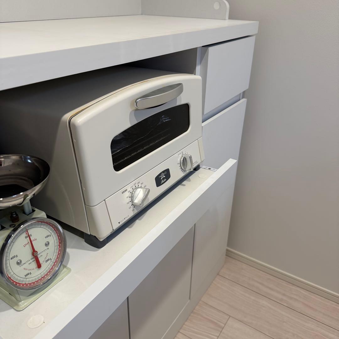 【yt】LOWYAホワイト キッチンカウンター 90cm幅