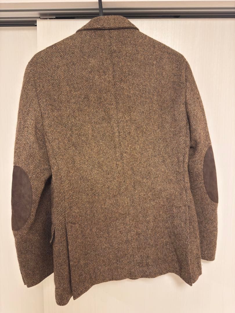 ラルフローレン　ツイードジャケット　エルボーパッチ　くるみボタン