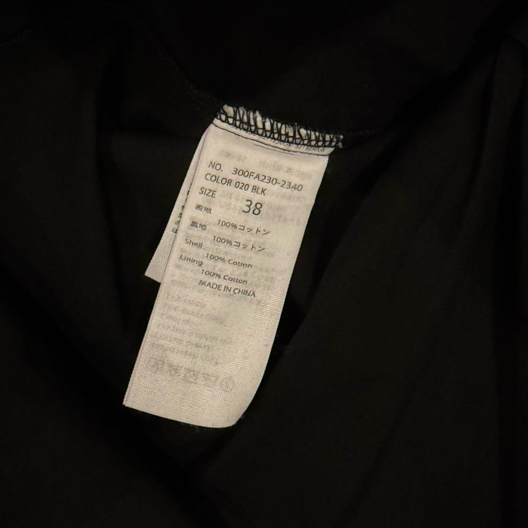 ENFOLD ブラック チュニック 五分袖