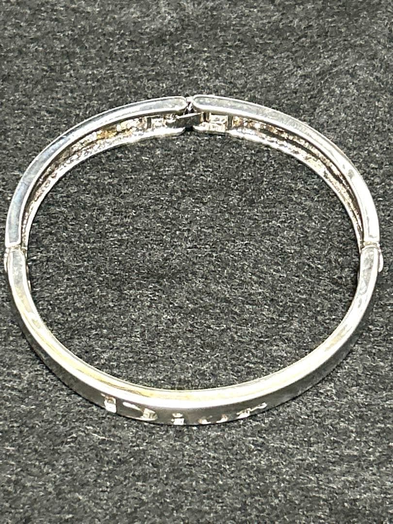 【希少】Dior クリスチャンディオール 透かしロゴ　バングル ブレスレット