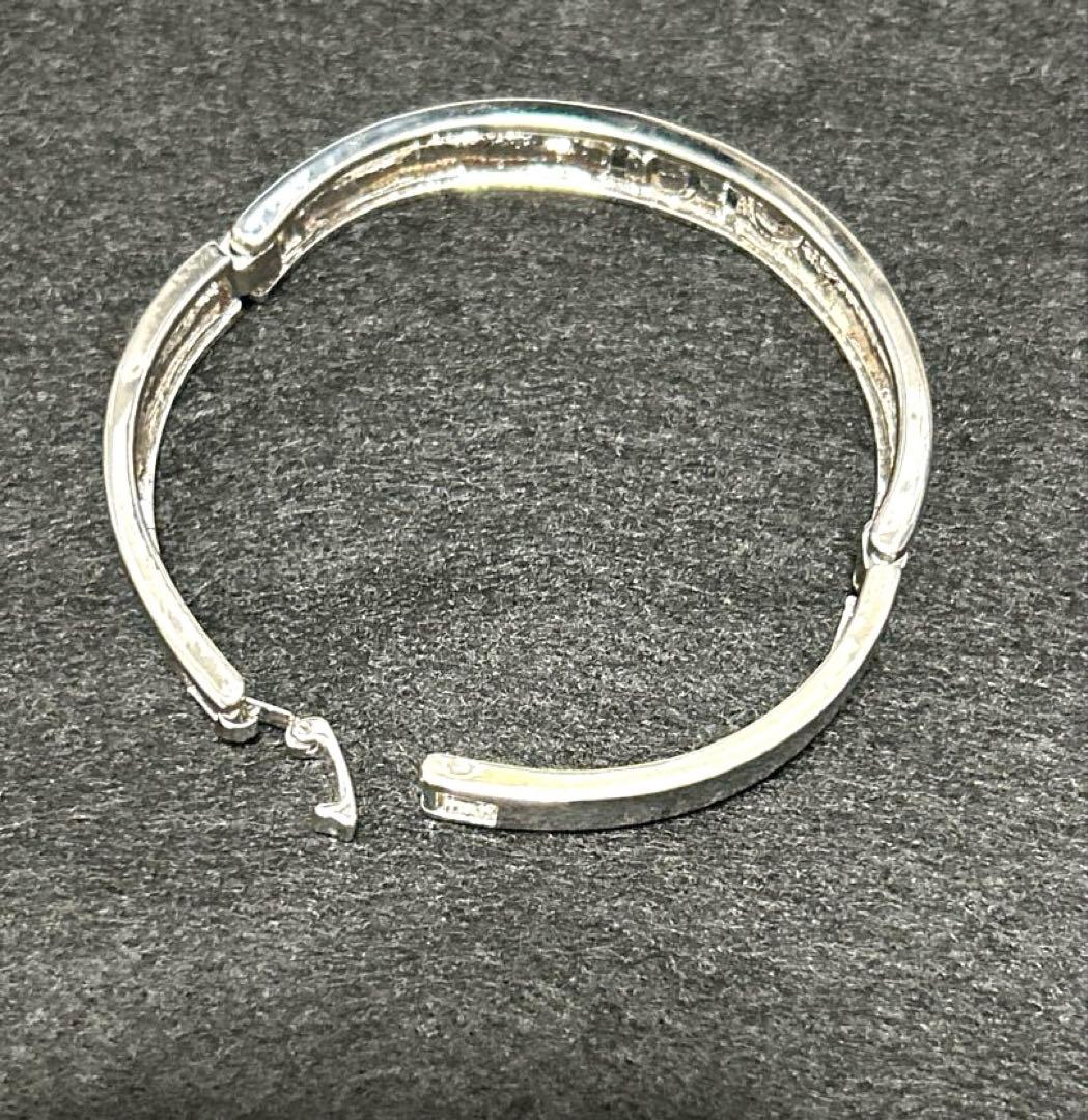 【希少】Dior クリスチャンディオール 透かしロゴ　バングル ブレスレット