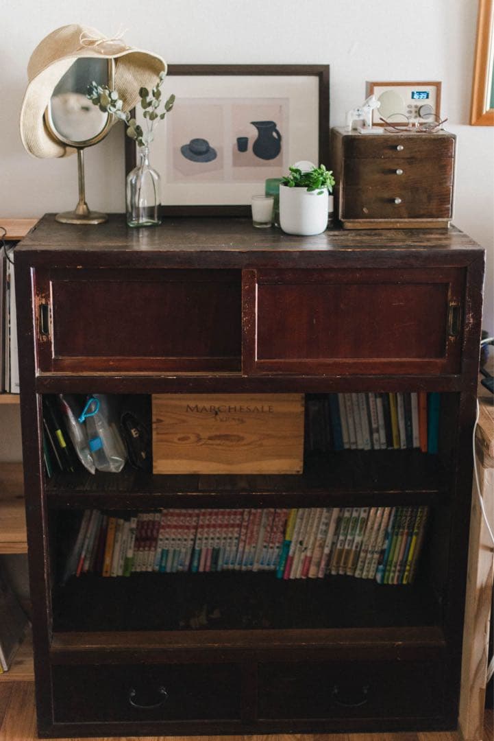 木製箪笥　古家具　キャビネット