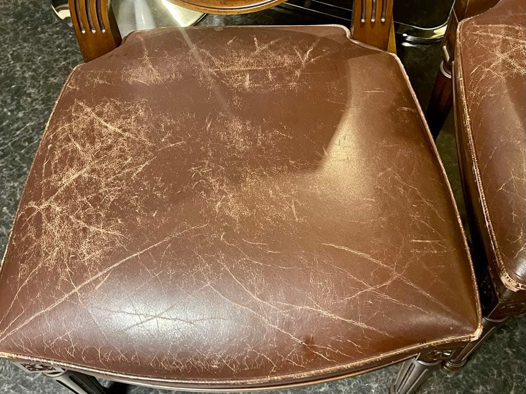 カリモク アンティーク チェア ダイニングチェア 椅子 2脚セット