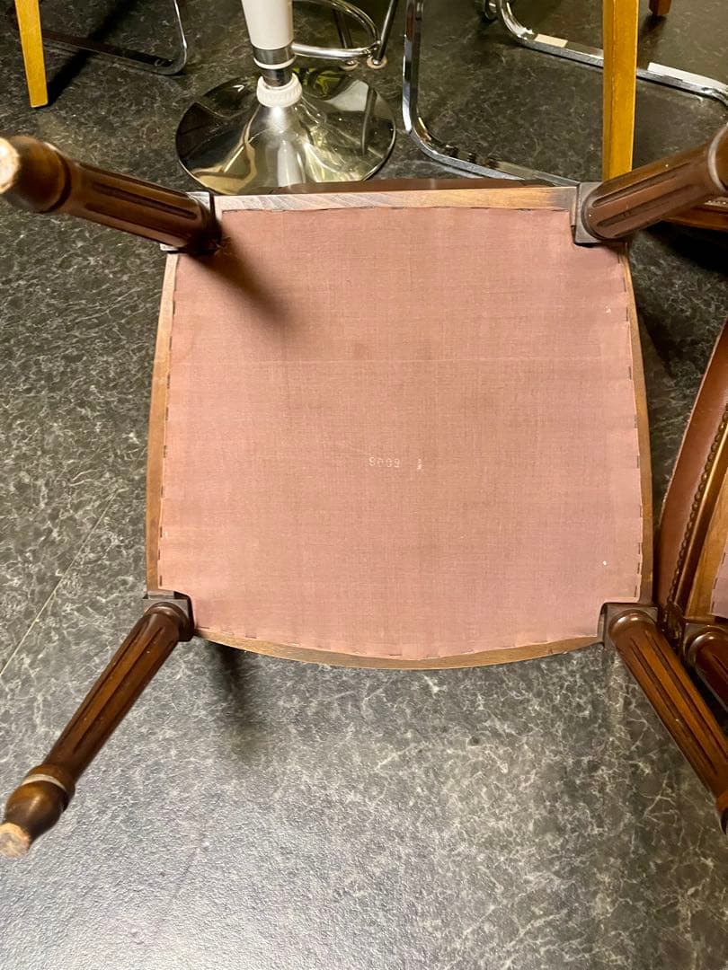 カリモク アンティーク チェア ダイニングチェア 椅子 2脚セット