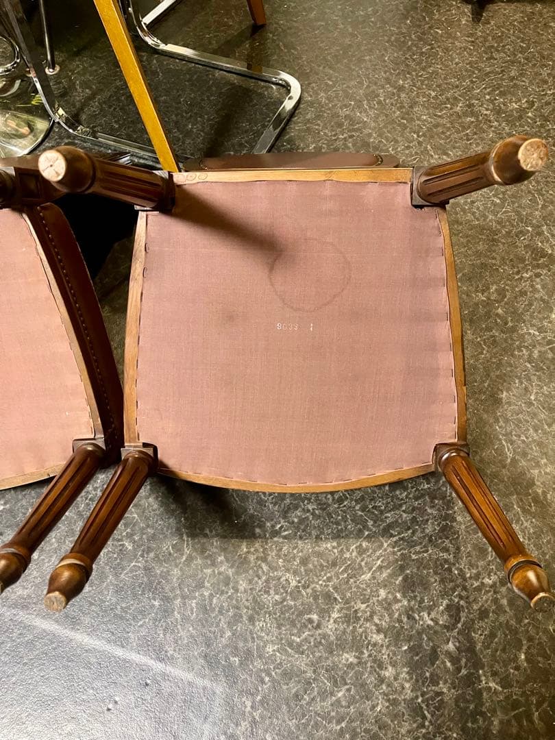 カリモク アンティーク チェア ダイニングチェア 椅子 2脚セット