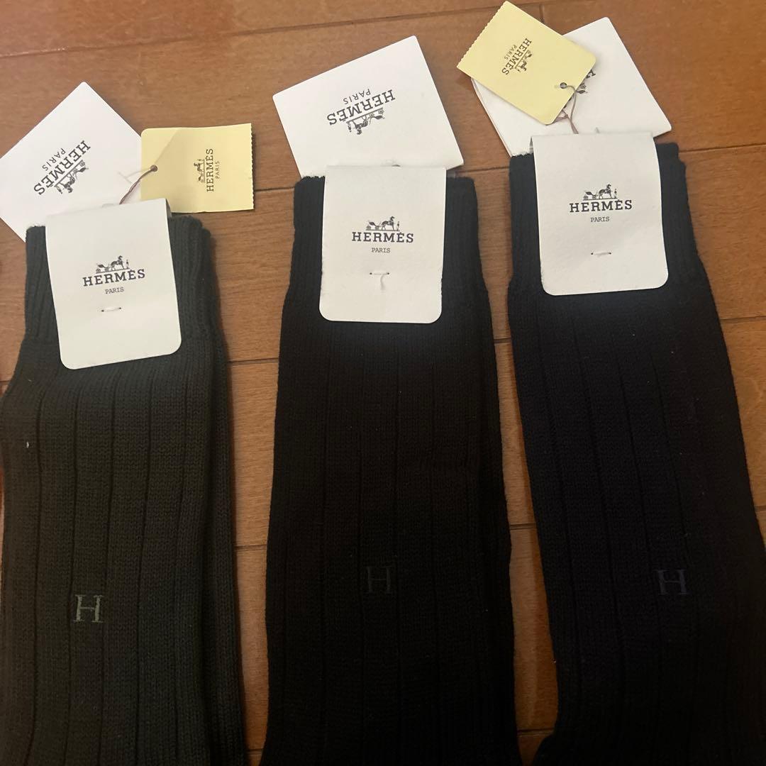HERMES メンズソックス 6足セット(新品、未使用)