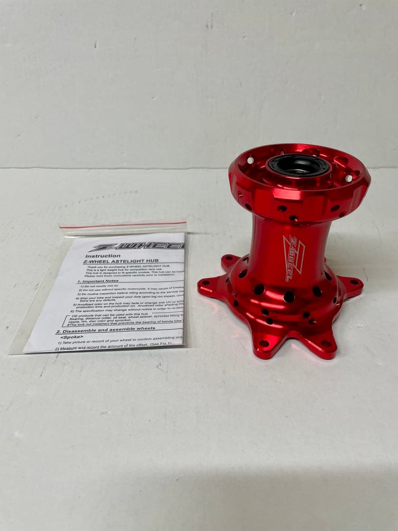 新品未使用 Z-WHEEL アステライトハブ フロント モトクロス CRF CR