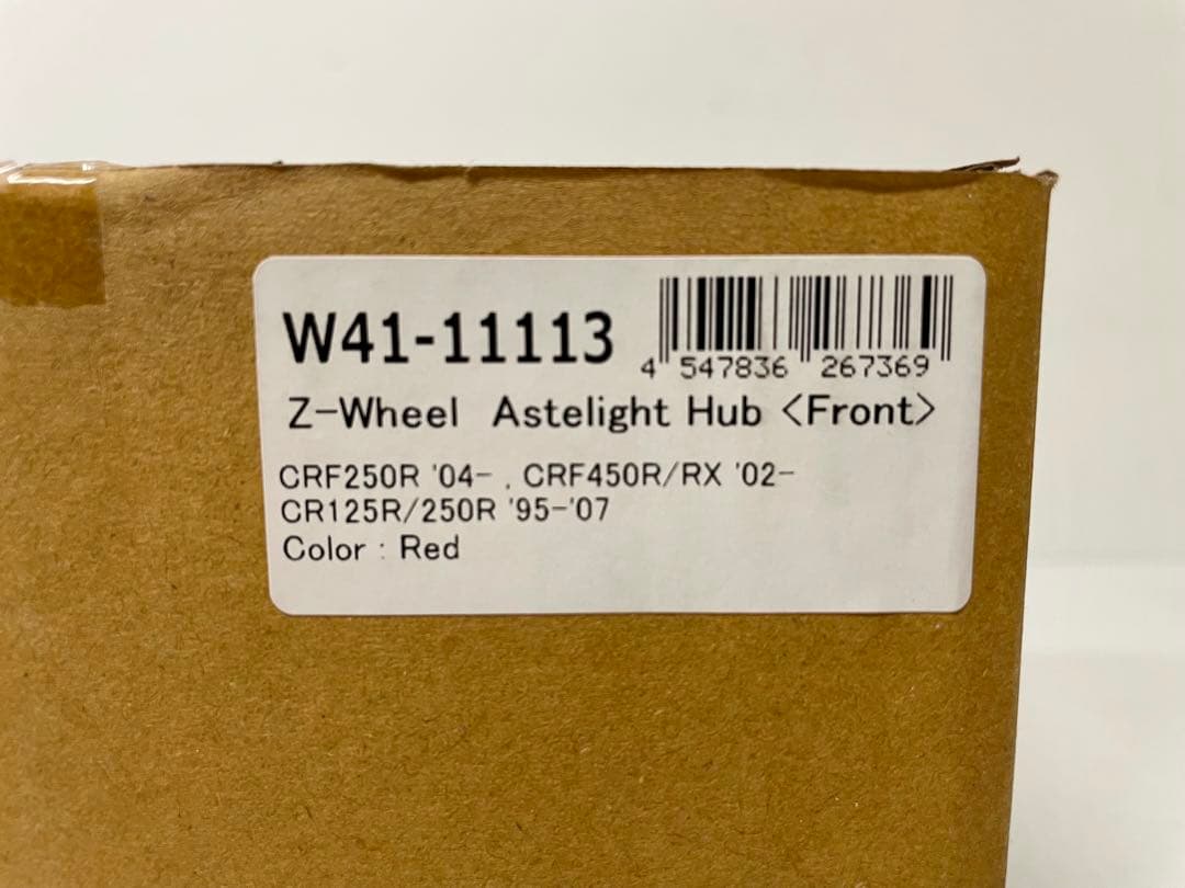 新品未使用 Z-WHEEL アステライトハブ フロント モトクロス CRF CR