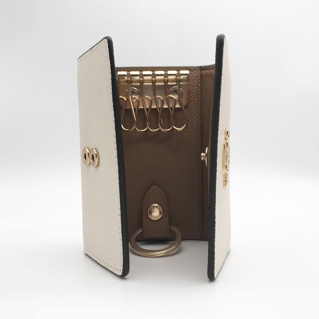 COACH 大人気！！ ファイブリング キーケース チョーク ホワイト 新品