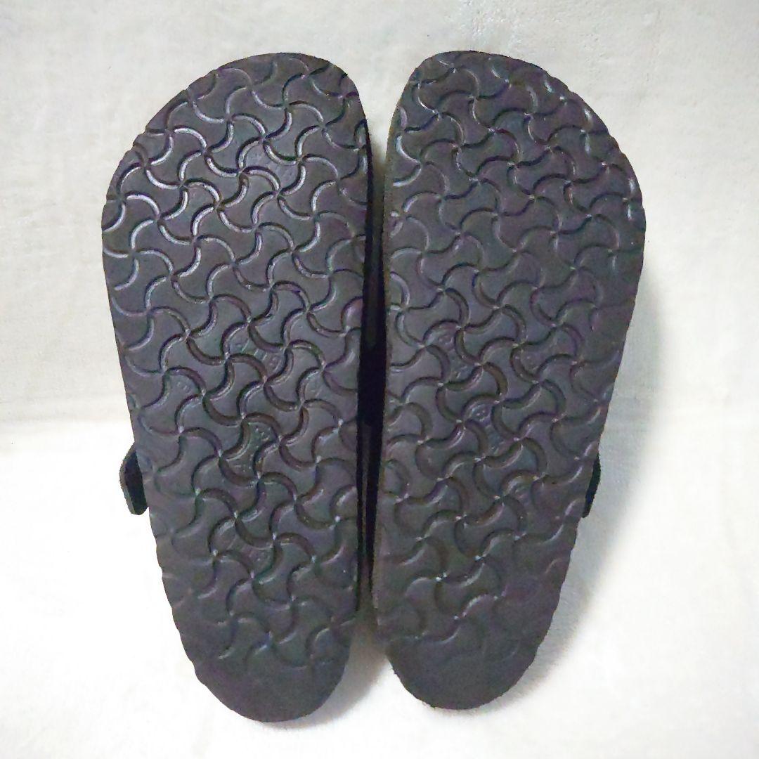 【美品】ビルケンストック ボストン スエード 42 ダークブラウン系 ドイツ製