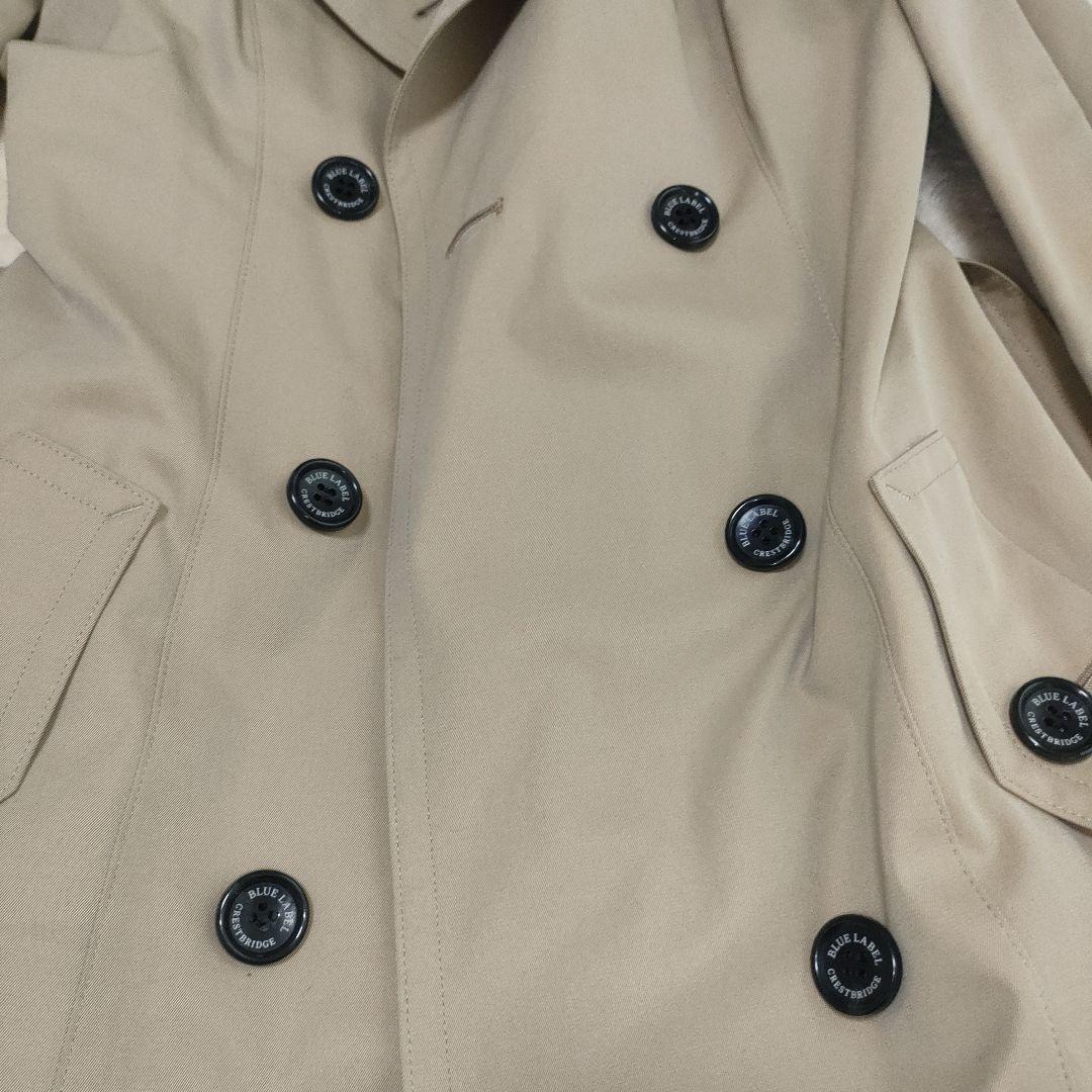 極美品 ブルーレーベルクレストブリッジ ライナー付トレンチコート 38 ベージュ