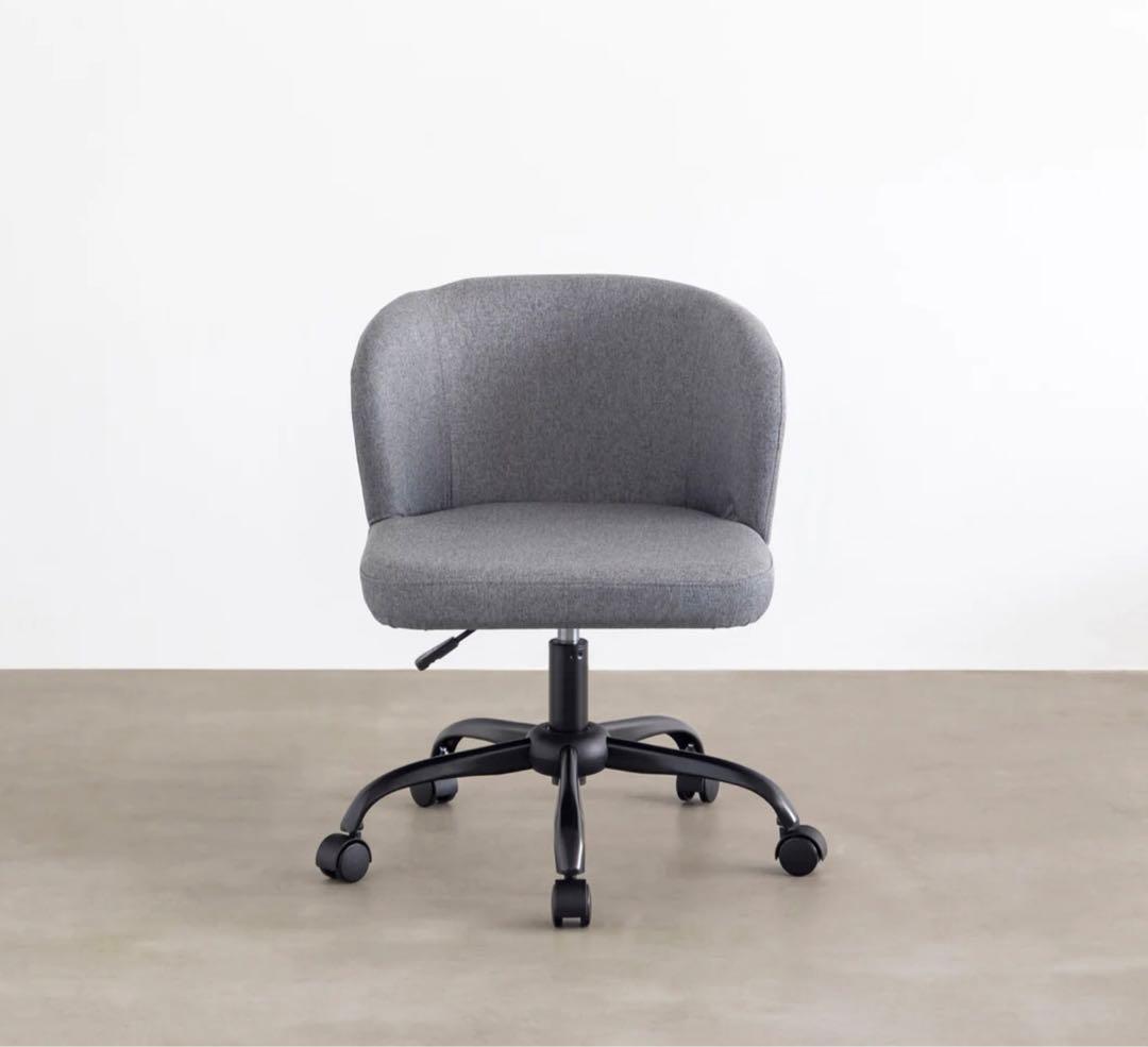 【かなでもの】 デスクチェア グレー