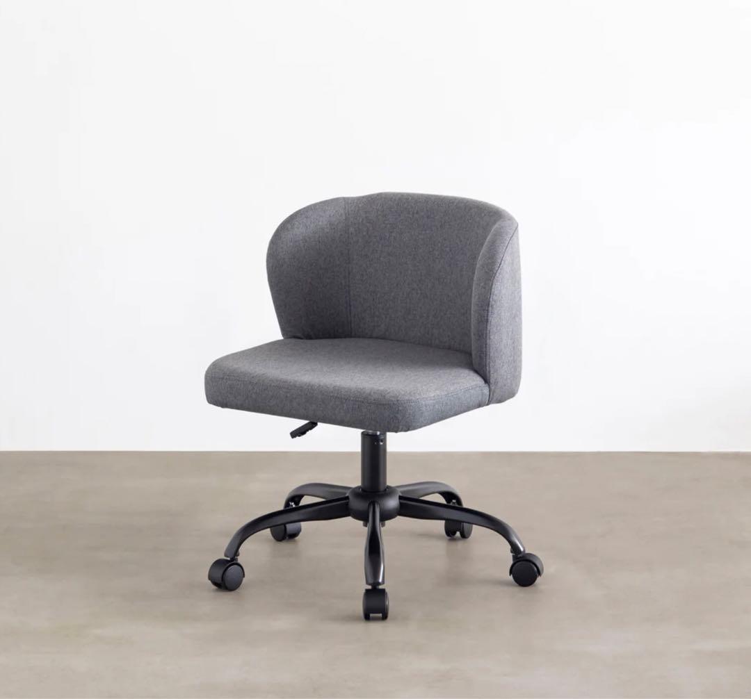 【かなでもの】 デスクチェア グレー