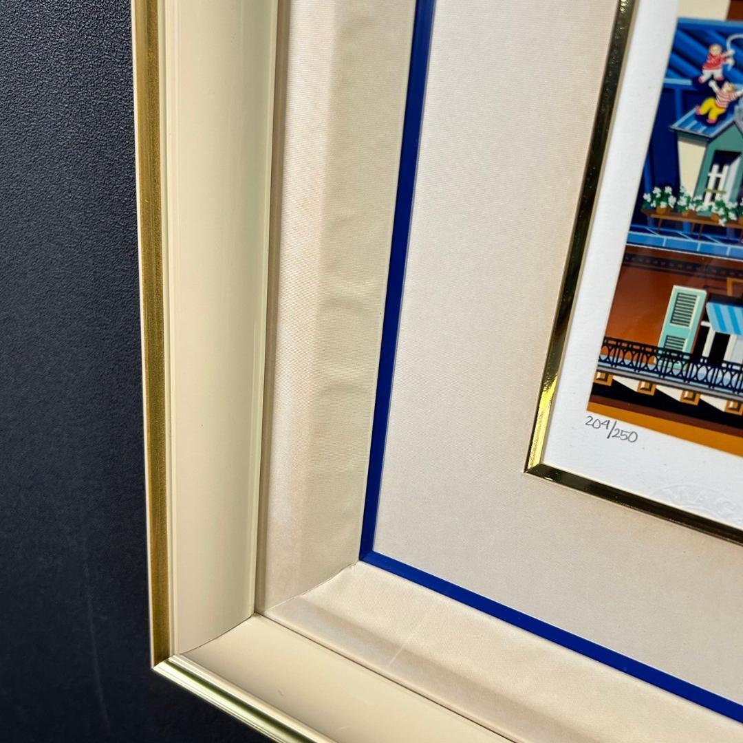 ヒロ・ヤマガタ「バルーニング」シルクスクリーン 直筆サイン入り エンボス印有り