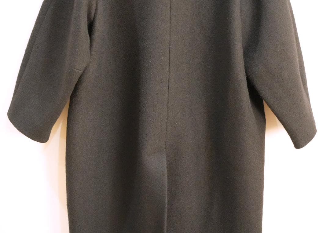 ATON ブラック チェスターコート