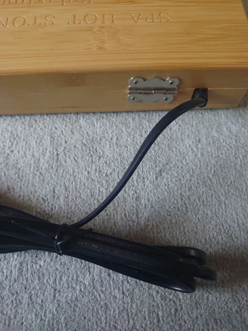 【新品未使用】スパホットストーン　ブラック ヒートストーンセット　ヒーター付き