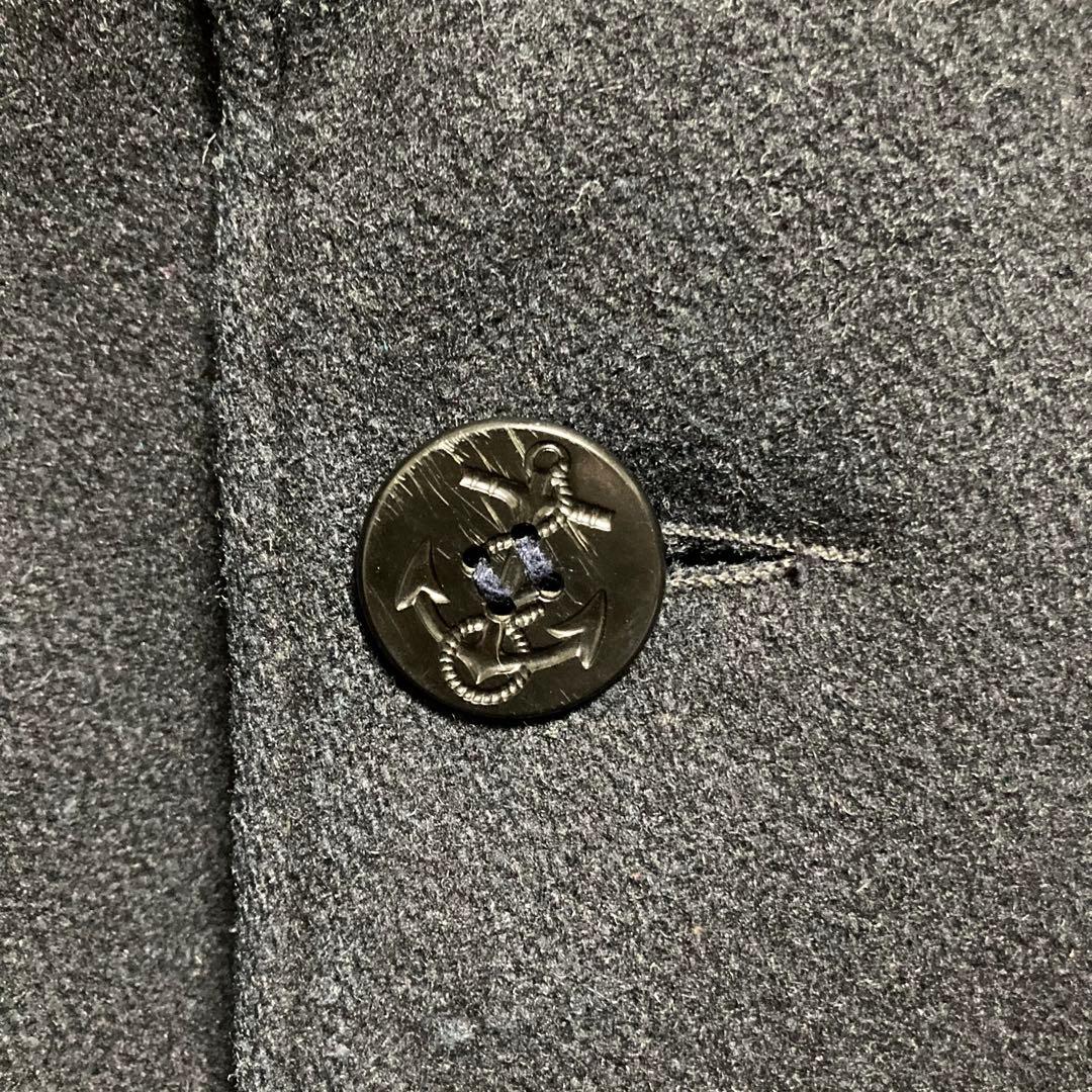 70s Schott ピーコート ブラック 38 L ショット USA製　古着